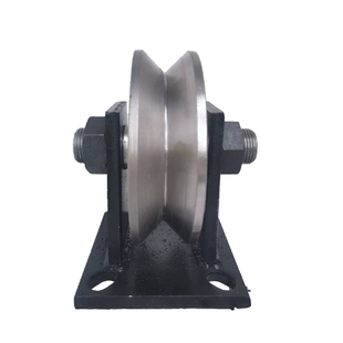 V型轨道轮V型轮滚轮滑轮重型轨道轮下移门轨道滑轮大门滑轮角铁轮