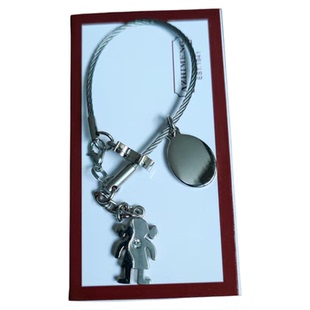 男女孩情侣钥匙扣金属美观高档精致创意网红礼品可爱