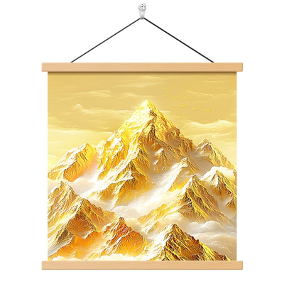 日照金山玄关方形挂画