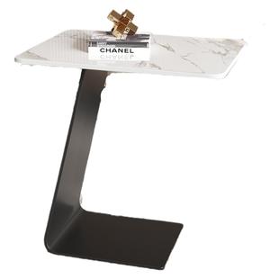 客厅沙发小边几轻奢现代简约岩板高级感极简茶几圆桌意式创意边几