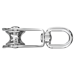 304不锈钢滑轮钢丝绳U型吊环定滑轮单双轮子起重滑轮吊钩省力工具