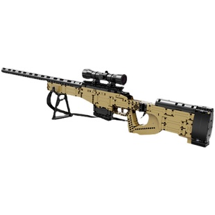 2025新款积木枪拼装可射击适用于乐高枪武器awm男孩玩具生日礼物