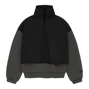 Fear Of God Essentials  双色拼接套头半拉链潮长袖卫衣