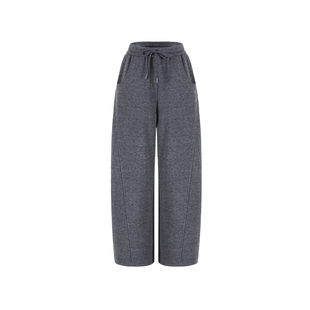 范洛Fano 实用主义极简弯刀裤型重磅复合针织面料休闲裤女2025冬