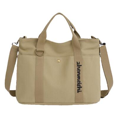 帆布单肩包时尚潮流大容量