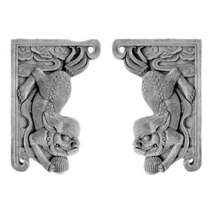 质苑砖雕仿古中式围墙装饰配件元宝砖挂件刻字浮雕古建园林影壁墙