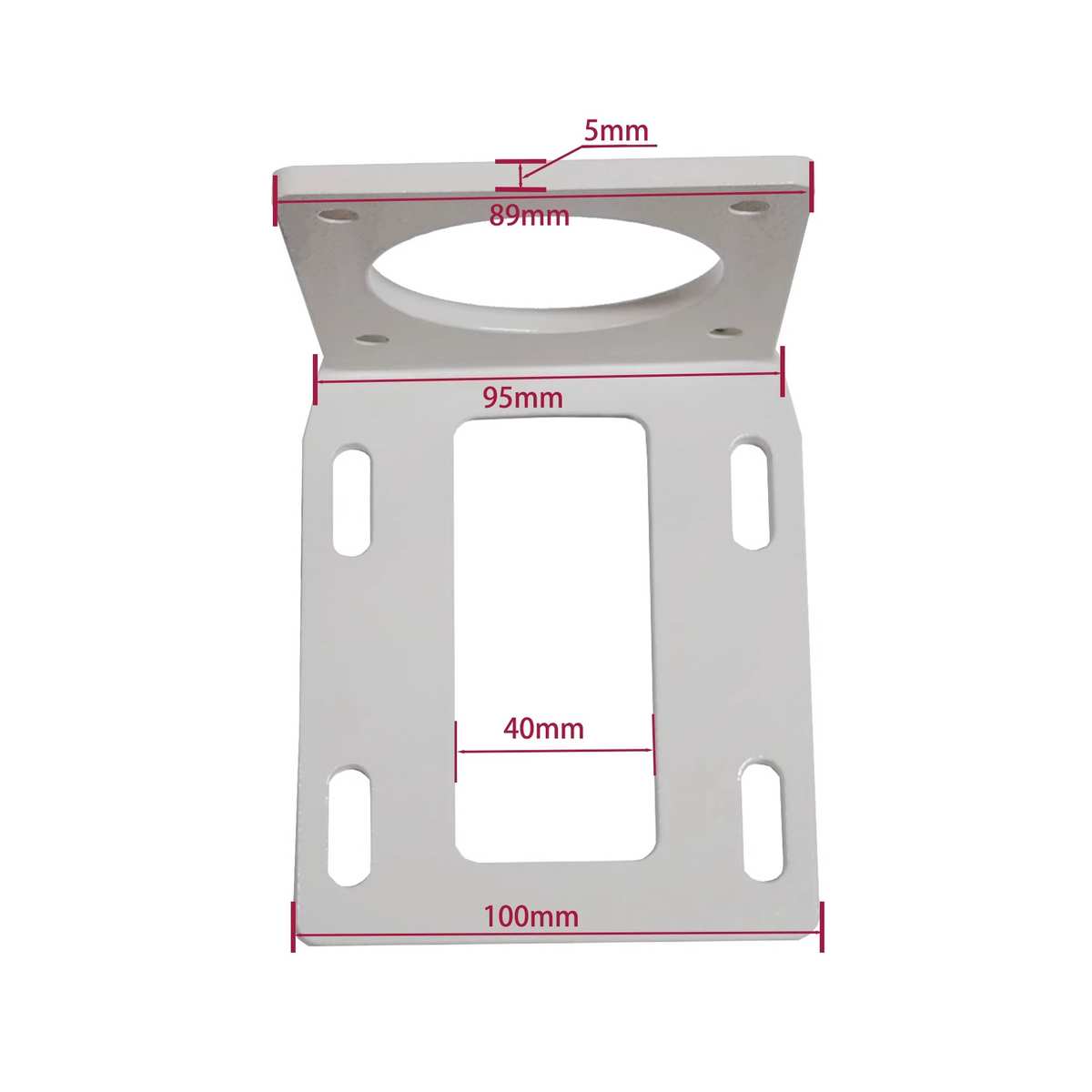85型大功率卧式交流伺服电机支架 无刷电机马达固定底座支撑座