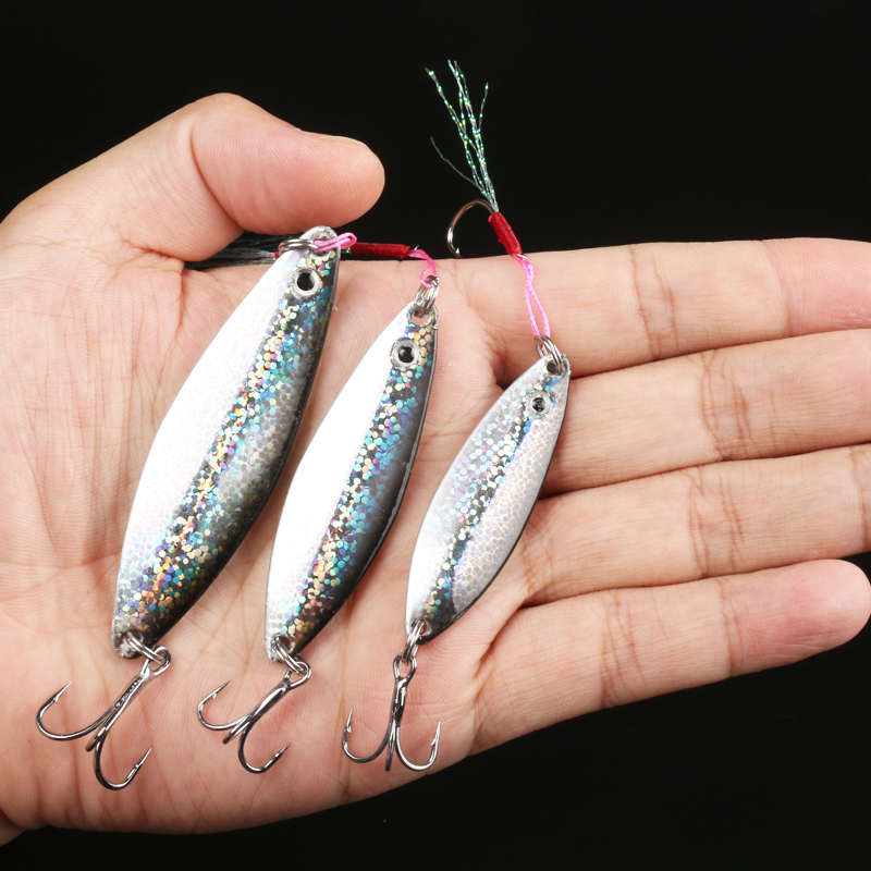 春季闪光闪亮片铁板路亚饵淡水远投全泳层翘嘴鲈鱤鱼专用金属假饵