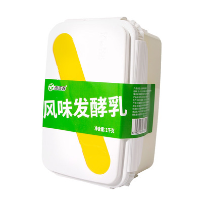 顺丰快递新疆西域春酸奶饭盒装2斤大桶低温原味酸奶中通快递