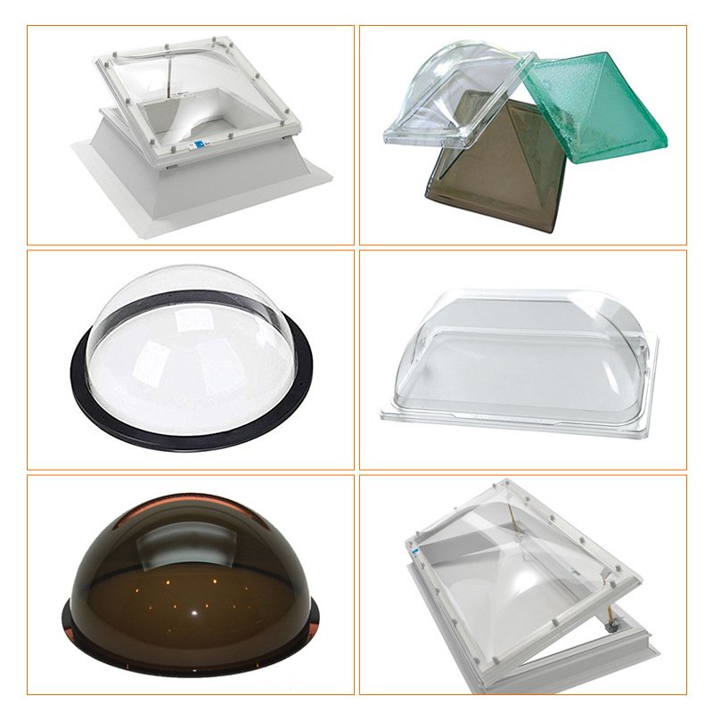 直销 屋面采光屋顶厂房采光PC拱形采光罩PC透明采光罩