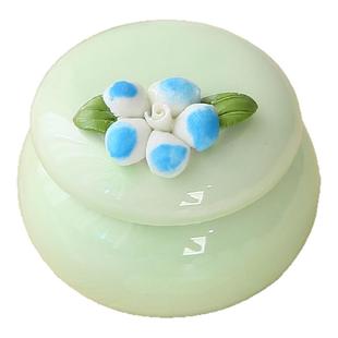 迷你小茶叶罐化妆品口红胭脂珍珠粉密封罐药丸香膏面霜陶瓷分装瓶