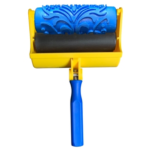 吉居5寸装饰机料盒印花滚筒刷墙神器花纹墙花工具滚花墙面滚筒