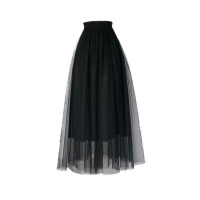 高档A字垂感多层百搭显瘦半身裙