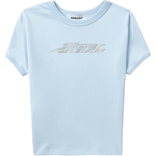 IT AMBUSH女装合身短袖上衣新款甜辣时尚涂鸦印花内搭T恤WAA043XL