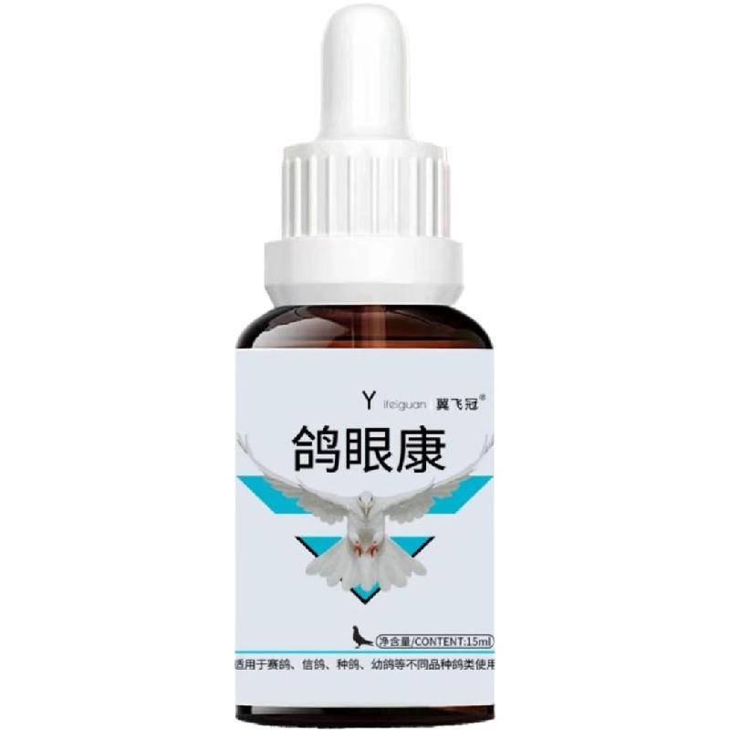 冀飞冠鸽子单眼流泪伤风鸽药