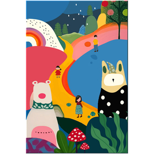 多巴胺玄关装饰画肌理抽象卧室床头挂画高级感客厅沙发背景墙壁画