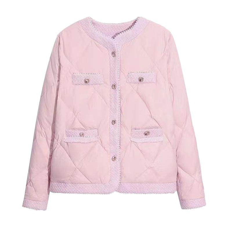 小香风短款羽绒服冬女装