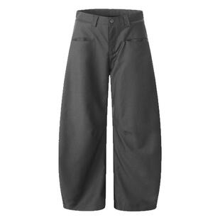 INKNOTS复古简约高级感弯刀西裤男女宽松直筒通勤休闲阔腿香蕉裤