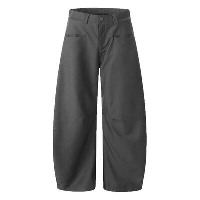 INKNOTS通勤简约弯刀西裤