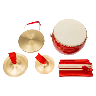 三句半道具套装铜锣鼓镲幼儿园锣鼓乐器铜镲成人大场合儿童小玩具