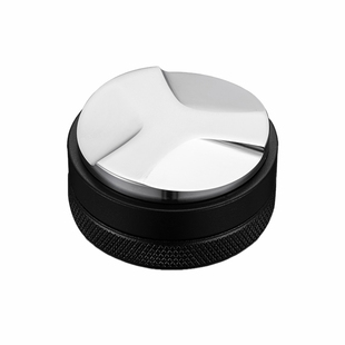 咖啡布粉器不锈钢三桨51/53/58mm压粉器意式咖啡机配件压粉锤可调