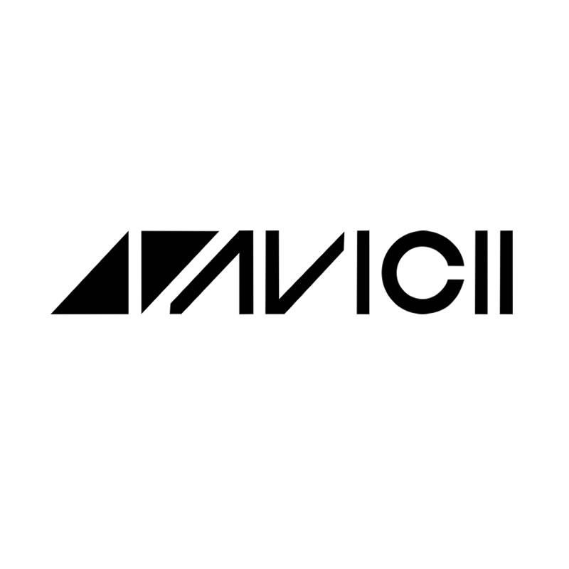 avicii艾维奇A神电音单色镂空汽车贴纸反光窗改装笔记本拉花车贴