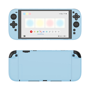 极想任天堂Switch2保护壳纯色NS2保护套全包硬壳可插底座防摔防汗便携原创设计简约粉色蓝色壳游戏机配件