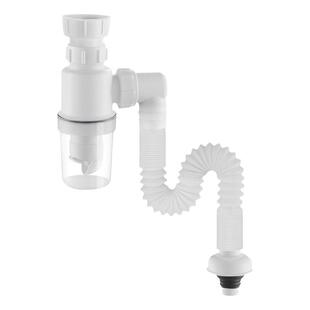 极北厨房下水管洗菜盆下水道防臭P排水管洗脸 面盆台盆下水器配件