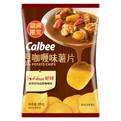 卡乐比日式咖喱味薯片