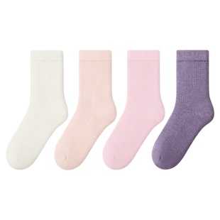 尼多熊2025儿童羊毛袜子秋冬季保暖羊绒袜男女中大童无骨抗菌袜