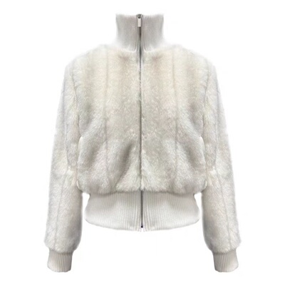 2025新款冬季法式仿水貂毛短外套