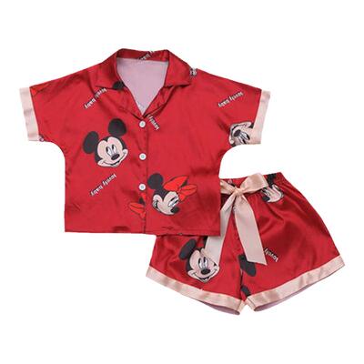 儿童睡衣女童家居服冰丝夏天真丝