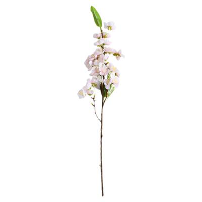 带叶桃花仿真花腊梅花假花摆件