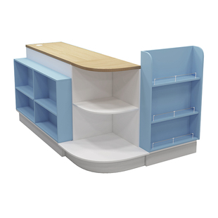 母婴店超市便利店收银柜台药店文具店化妆品店转角店铺小型收银台