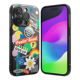 韩国Ringke轻薄防摔手机壳适用苹果iPhone15/Pro/Max/Plus磁吸磨砂软壳时尚涂鸦男款潮