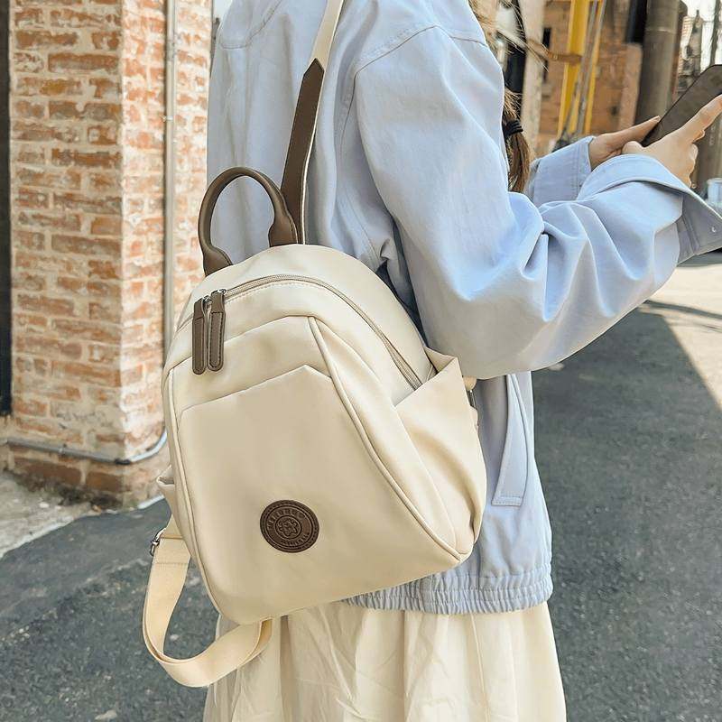 双肩包女旅游轻便小包高级感小众通勤包包休闲高颜值妈咪包旅行包