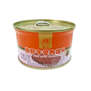 美宁猪肝午餐肉罐头227g即食熟食五香卤猪肝露营野餐应急长期储备