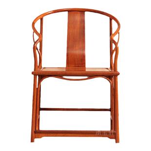 大果紫檀红木圈椅安思远藤条圈椅三件套中式休闲椅刺猬紫檀太师椅