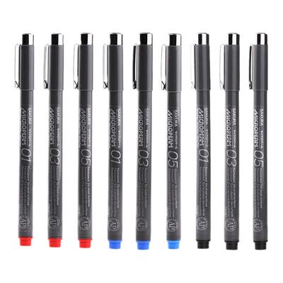 日本SAKURA樱花油性针管笔玉石勾线笔玉器玉雕防水画线笔速干儿童绘画用记号笔手绘漫画黑色不晕染防水