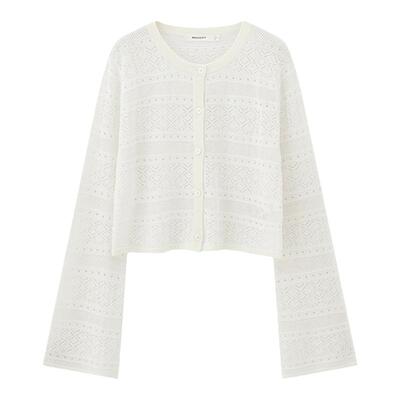 SLY淑女风通勤薄款针织开衫