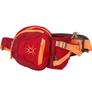 杉木山装腰包户外多功能挎包潮撞色炫彩防水耐磨放水杯跑步腰包轻