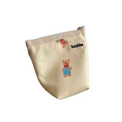 小动物碎花水果收纳包零钱包