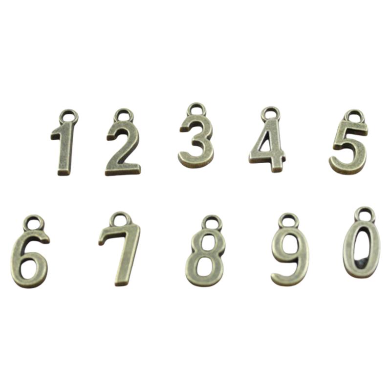 迷你数字钥匙扣字母小配件挂饰 创意钥匙圈小饰品 合金金属挂件