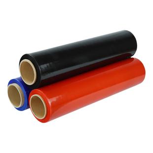 PE黑色缠绕膜打包膜黑膜拉伸膜物流工业用遮光包装保护膜保鲜薄膜