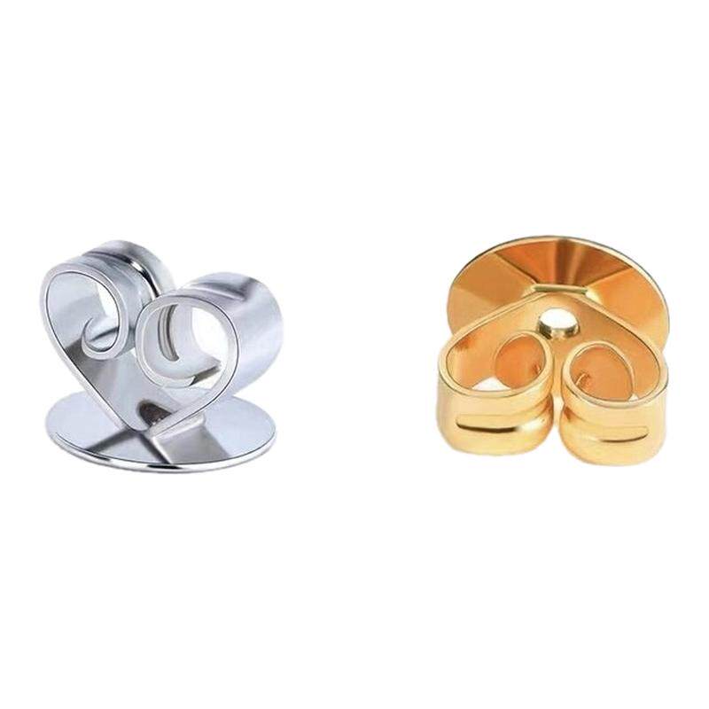银镀金蝴蝶耳堵银镀玫瑰金简约