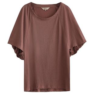 COCOBELLA美拉德穿搭蝙蝠袖针织衫女夏气质宽松遮肉T恤TS7027