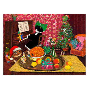 3D-JP牛牛斯顿名作系列成人平面拼图1200片装饰画圣诞独奏曲H3840