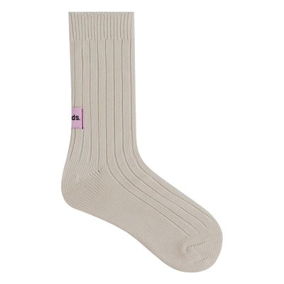 Himade堆叠感男女粗线针织中筒袜