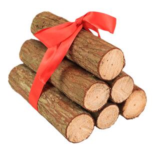 杉木段柴火乔迁之喜搬新家新房开伙入户旺宅开业招财贺礼喜庆摆件