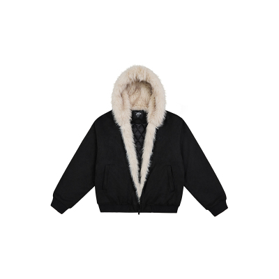 【Achock官方店】麂皮加厚保暖毛领座山雕棉袄重磅棉衣防风外套男